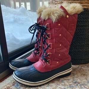 Sorel Joan of Arctic Red Winter Boots